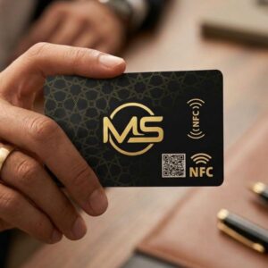 بطاقة شخصية تعمل بخاصية NFC+QR